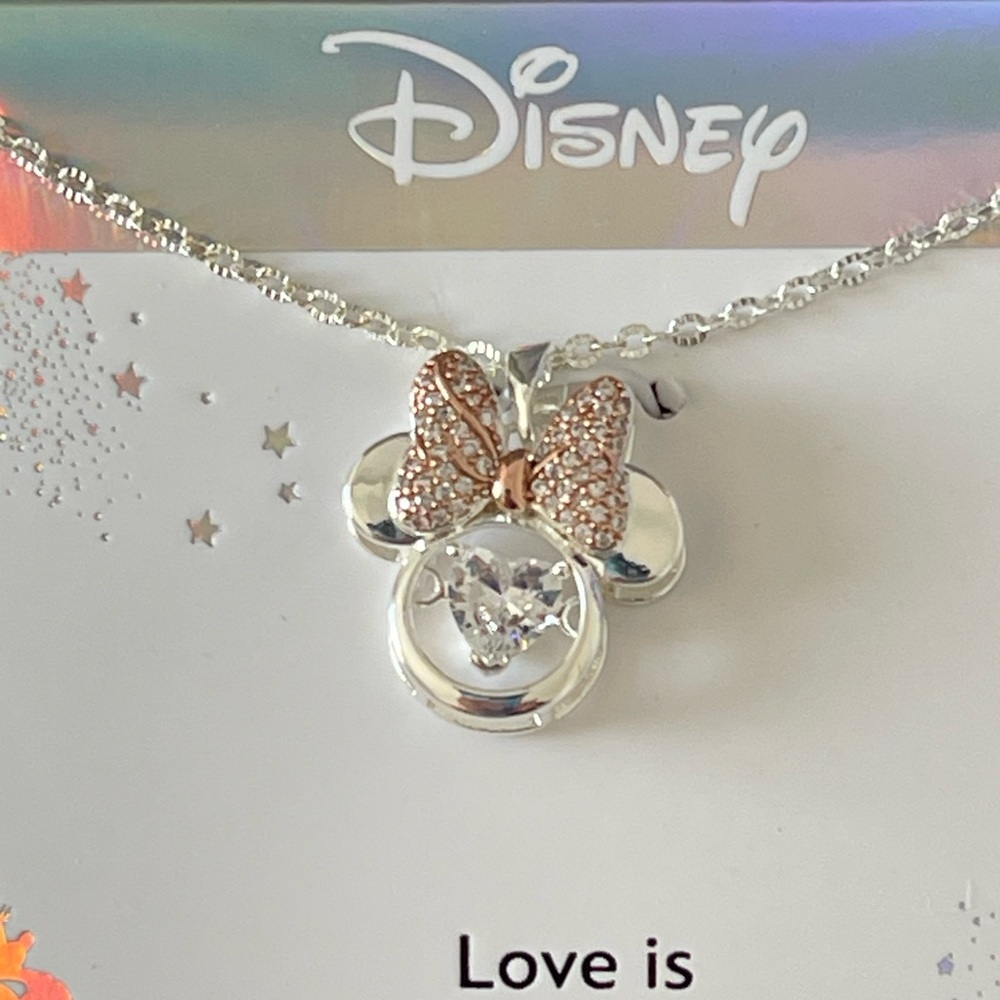 Disney Classics Jewelry | Minnie Mouse Crystal Pendant Necklace - Picture 6 of 10